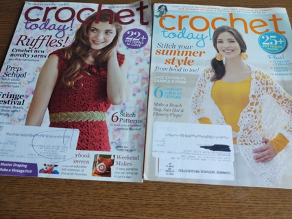 Lot of 2 Crochet Today Pattern Magazines 
