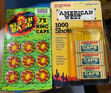 Vintage Toy Cap Gun Caps Tootsie and Super Bang 