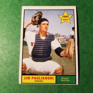 1961 - TOPPS BASEBALL CARD NO. 519 - JIM PAGLIARONI ROOKIE - RED SOX