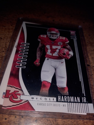 Two Card Lot Chiefs football Mecole Hartman Rc And Travis Kelsey 