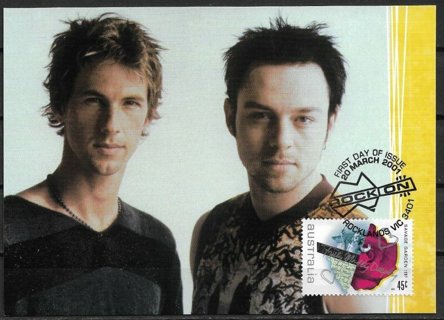 2001 Australia Sc1943j Rock Music: Truly. Madly, Deeply by Savage Gardon maxi card