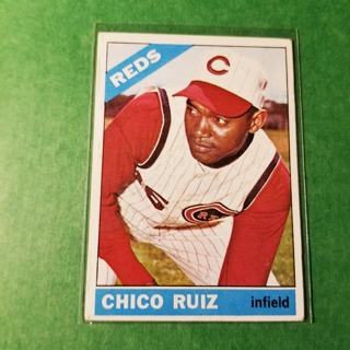 1966 - TOPPS BASEBALL CARD NO. 159 -  CHICO RUIZ - REDS