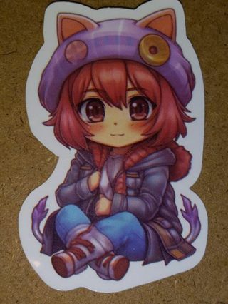 Adorable one vinyl sticker no refunds regular mail only Very nice quality!