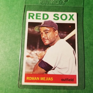 1964 - TOPPS BASEBALL CARD NO. 186 - ROMAN MEJIAS - RED SOX