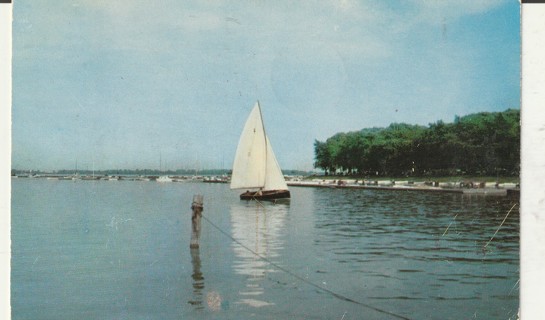 Vintage Used Postcard: d: 1957 Battery Park, Sandusky, OH