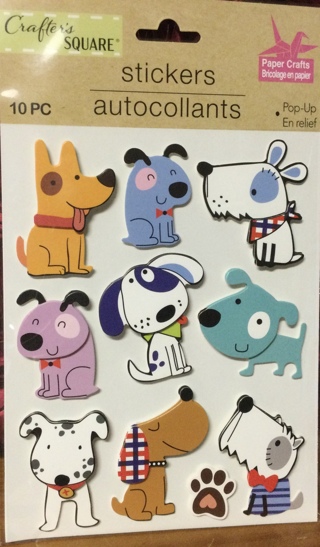 Dog Pop-Up Stickers(10 pieces)