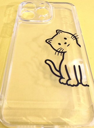 ~**~NEW Iphone 14 Pro Max Case Clear Case With Kawaii Kitten~**~