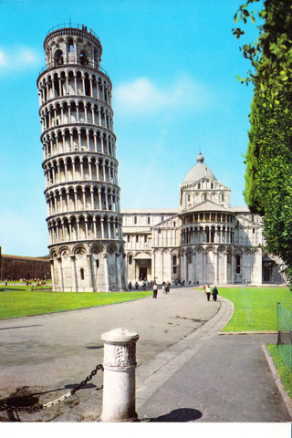 Vintage Postcard Pisa, Italy