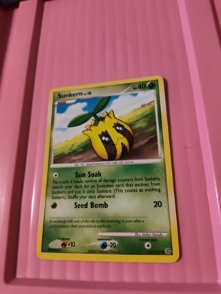 Sunkern Pokemon Card