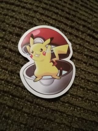 Pokémon Pikachu in ball sticker #01