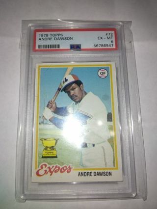 1978 Topps Andre Dawson rookie Psa 6