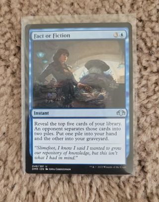 Magic the Gathering Dominaria Remastered Fact or Fiction card New in Sleeve