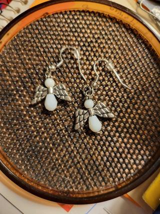 1 pair of angel earrings