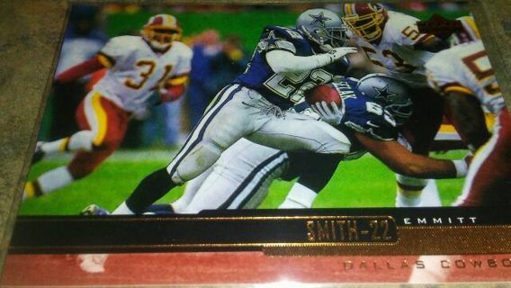 1999 UPPER DECK EMMITT SMITH DALLAS COWBOYS FOOTBALL CARD# 59 HALL OF FAMER