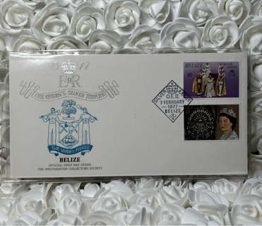 WESTMINSTER COLLECTORS SOCIETY QUEEN ELIZABETH II SILVER JUBILEE 1977 BELIZE