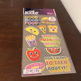 Sticko food stickers/ 2 sheets 