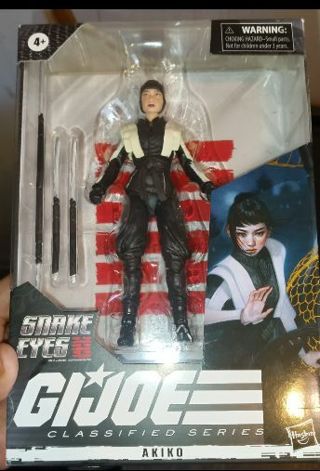 Hasbro G.I. Joe Classified Series Snake Eyes 6" Akiko Figure #18 (brand new)