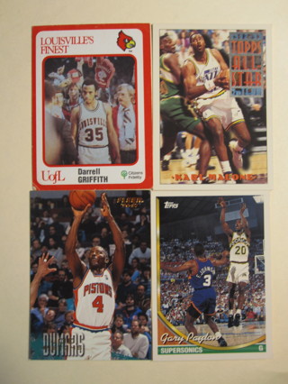 Basketball Lot #808: Malone AS, Payton, Griffin, Dumars