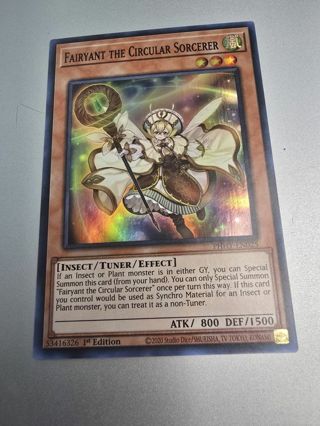 Yugioh Fairyant the Circular Sorcerer holo PHHY-EN025