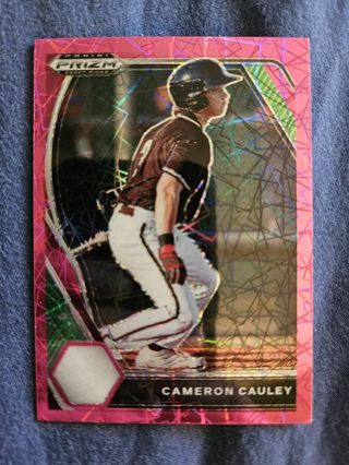 2021 Panini Prizm Draft Picks Pink Velocity Prizm Cameron Cauley