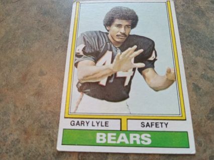 1974 TOPPS GARY LYLE CHICAGO BEARS FOOTBALL CARD# 393