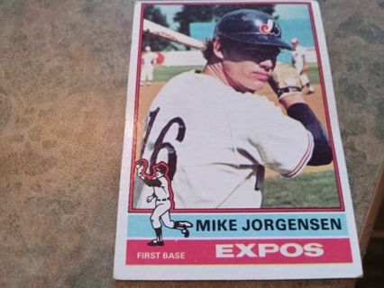 1976 TOPPS MIKE JORGENSEN MONTREAL EXPOS BASEBALL CARD# 117