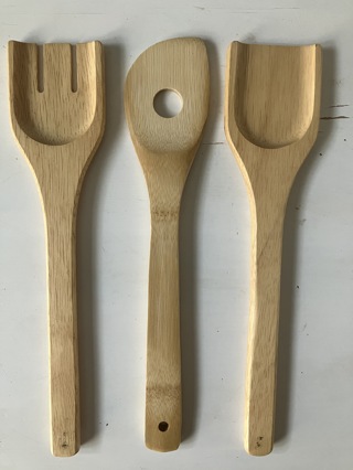Brand New - Set of 3 wooden kitchen utensils