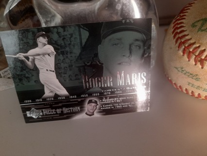 Roger Maris UD Pieces of History NY Yankees Nearmnt