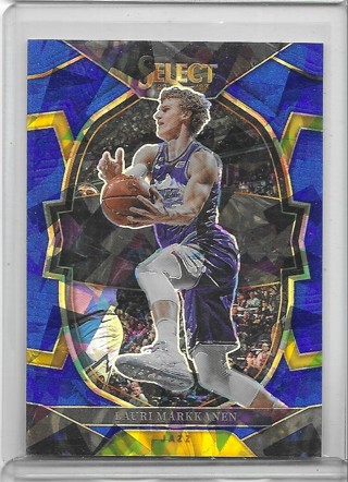 Lauri Markkanen 2022-23 Select Prizm Blue Cracked Ice #45