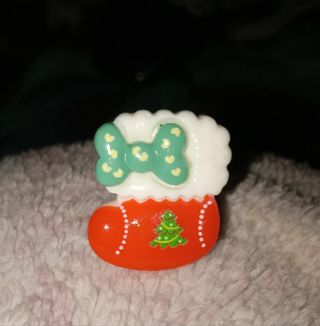 Christmas stocking adjustable ring new in pk