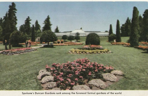 Vintage Unused Postcard: p: Spokane's Duncan Gardens, WA