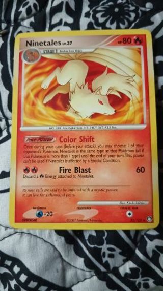 Ninetales Pokemon Card