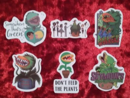 6 - "LITTLE SHOP OF HORRORS" STICKERS