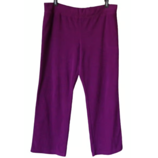 Athletic Works Purple Fleece Elastic Waist Pants Womens XL Soft Comfort