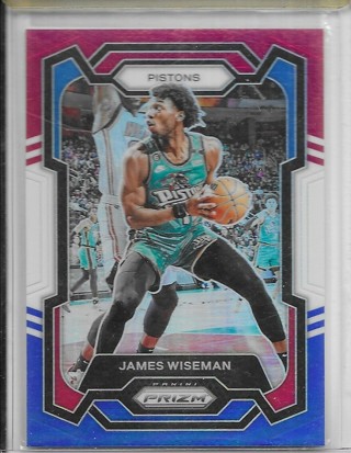 James Wiseman 2023-24 Prizm Prizms Red White & Blue #86