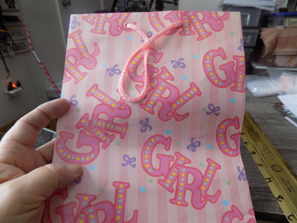 GIRL baby gift bag 10 x 8