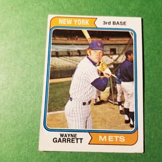 1974 - TOPPS BASEBALL CARD NO. 510 - WAYNE GARRETT - METS - EXMT/NRMT