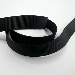 Black Grosgrain 5/8” Wide Ribbon 