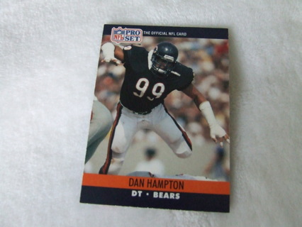 1990 Dan Hampton Chicago Bears Pro Set Card #449 Hall of Famer