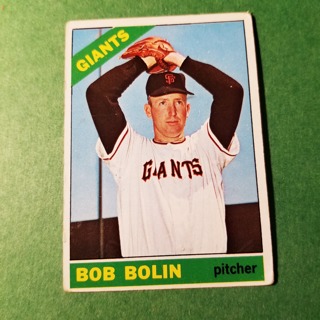 1966 - TOPPS BASEBALL CARD NO. 61 - BOB BOLIN - GIANTS