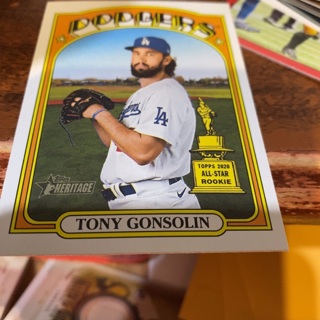 2021 topps heritage tony gonsolin baseball card 