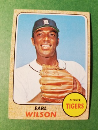 1968 - TOPPS EXMT - NRMT BASEBALL - CARD NO. 160 - EARL WILSON - TIGERS