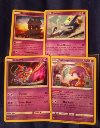 4 psychic holo pokemon cards