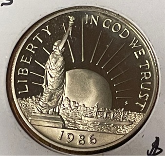 1986 S Commemorative Liberty Half Dollar Proof BU