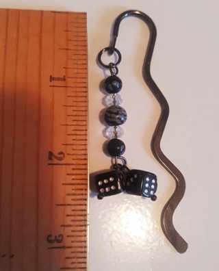 Dice Beaded Bookmark