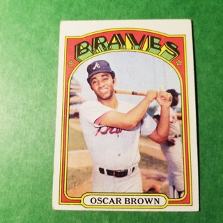 1972 - TOPPS BASEBALL CARD HI NO. 516 - OSCAR BROWN - BRAVES