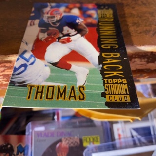 1994 topps stadium club best offense running back Thurman Thomas football card 