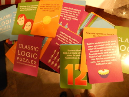 CLASSIC LOGIC PUZZLE CARDS--