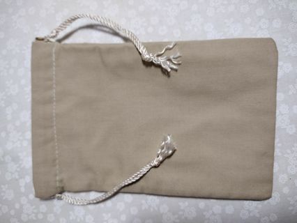 3 1/2 x 5 inch drawstring pouch