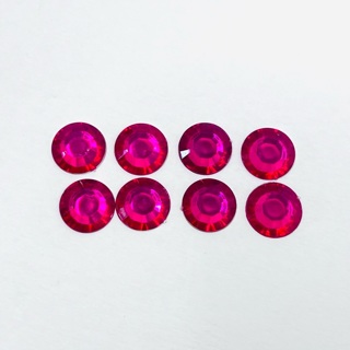 Round Faceted Pink 13mm Embellishments Flat Backs Gems 